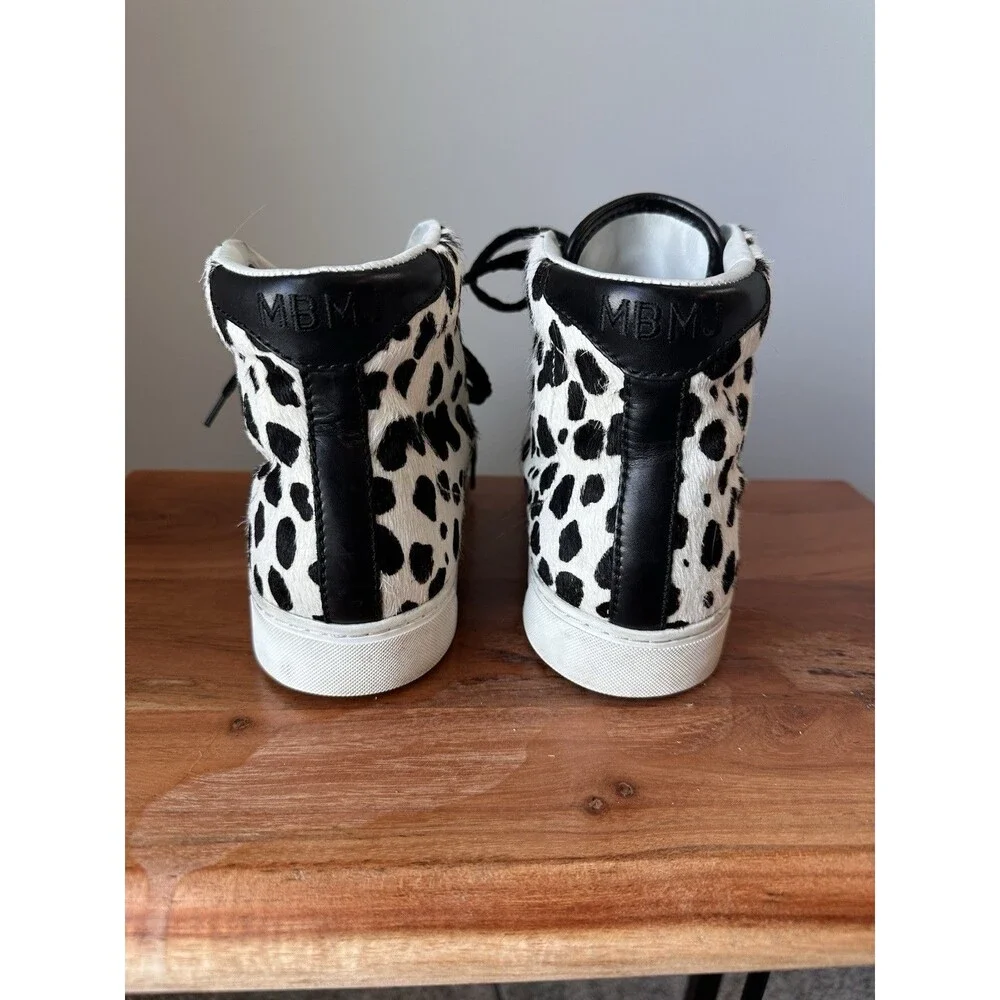 Marc Jacobs Calf Hair Dalmatian Spot High Top Sneakers Womens Size 40 US 9.5-10
